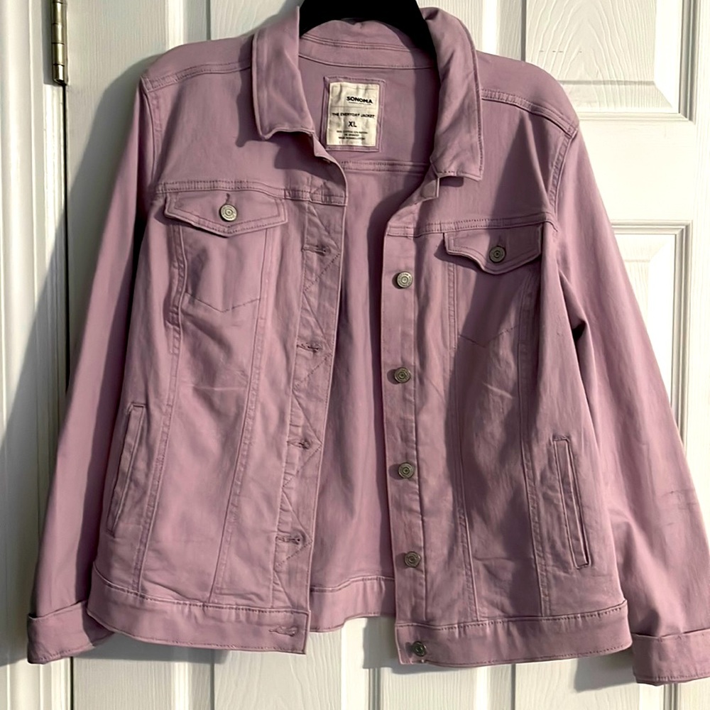 Lilac color Sonoma XL denim Jean jacket